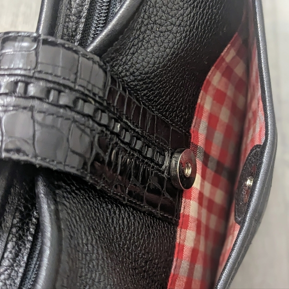 Brighton Alligator Embossed Leather Handbag - Picture 7 of 8